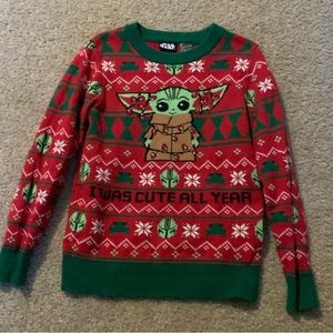 Boys 5T Christmas Sweater Starwars